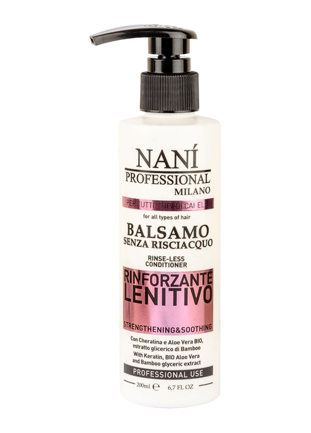 Несмываемый бальзам для волос Lenitivo Strengthening & Soothing Nani Professional Milano 200 мл (E-00241) Несмываемый бальзам для волос Lenitivo Strengthening & Soothing Nani Professional Milano 200 мл (E-00241)
