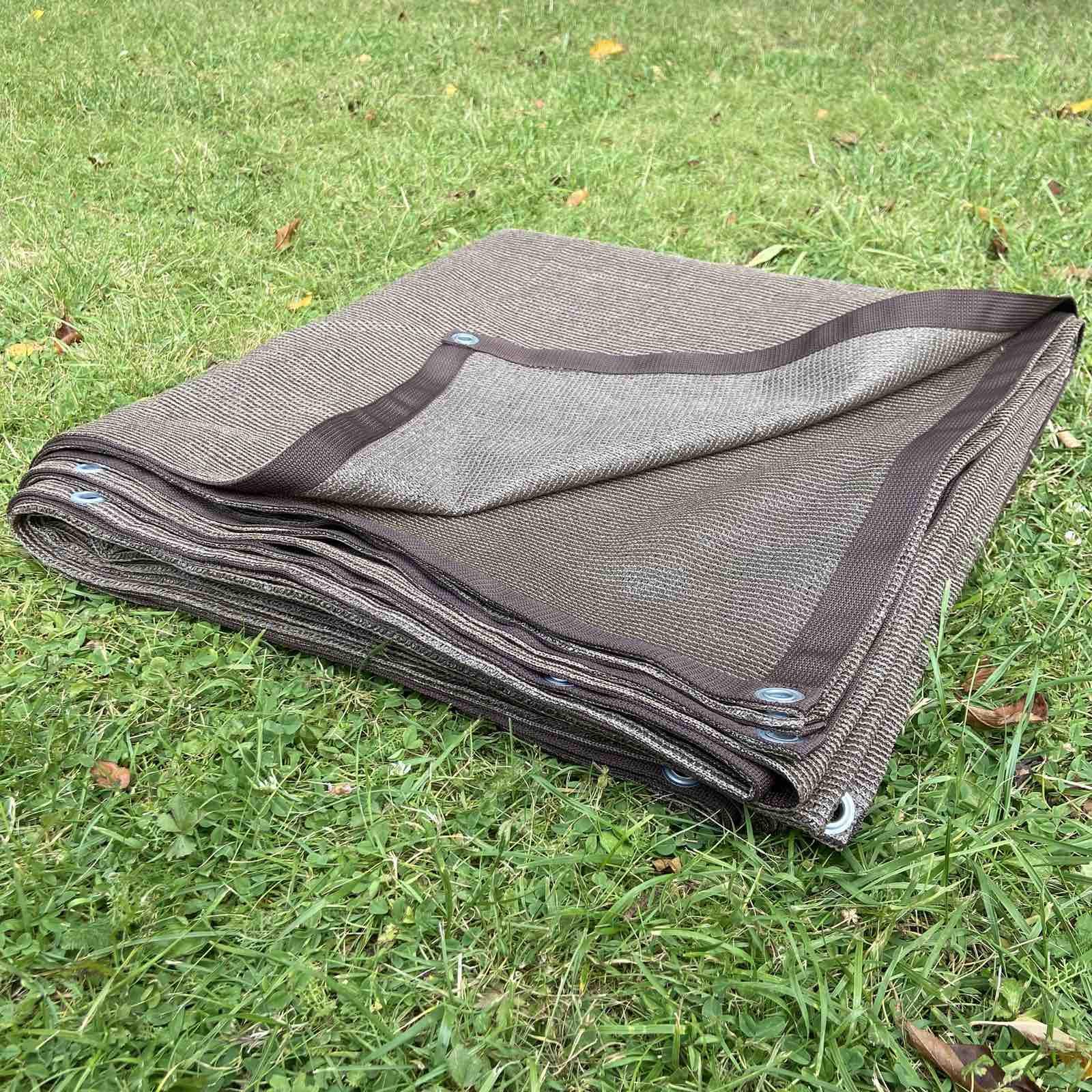 Сетка затененная с люверсами 95% 2х2 м Коричневый (bro-2-2)