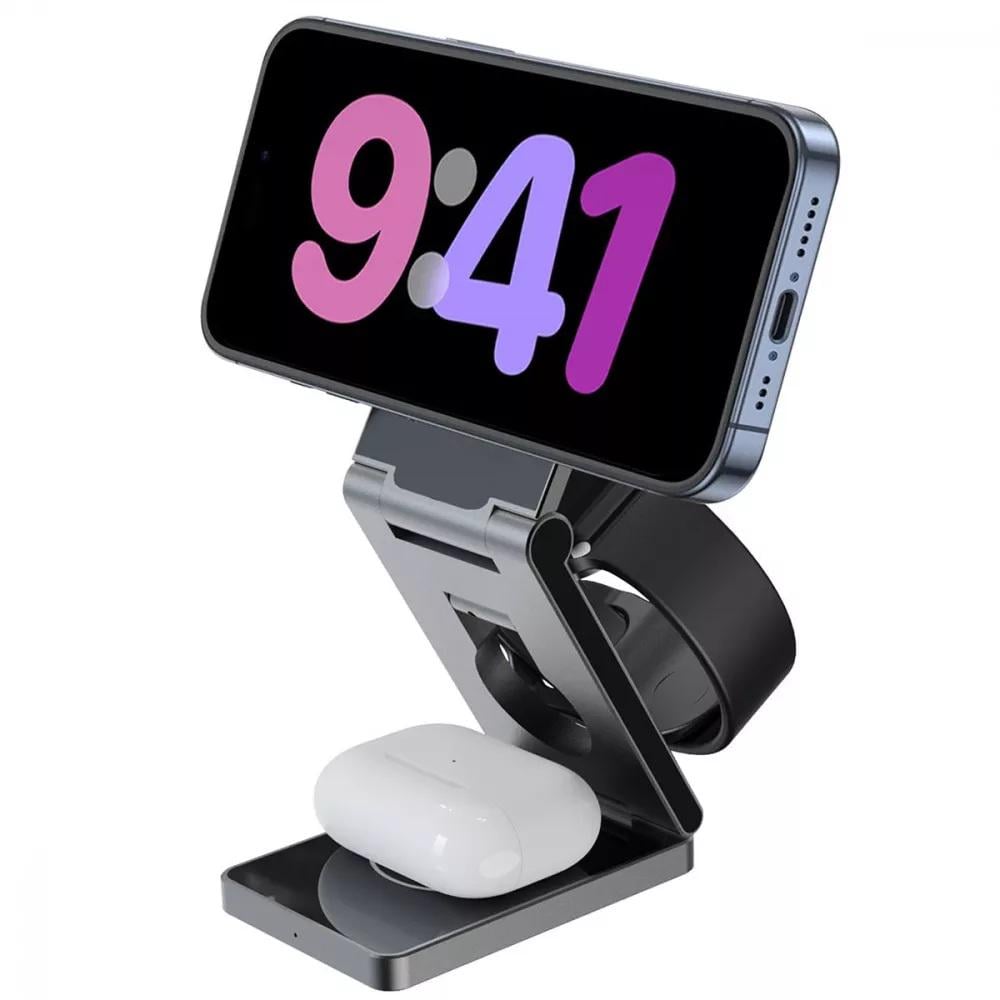 Зарядна станція бездротова Proove WSTV15000003 Titan Volt 3в1 для смартфонів/навушників/смарт-годин (621179) - фото 5 Зарядна станція бездротова Proove WSTV15000003 Titan Volt 3в1 для смартфонів/навушників/смарт-годин (621179) - фото 5