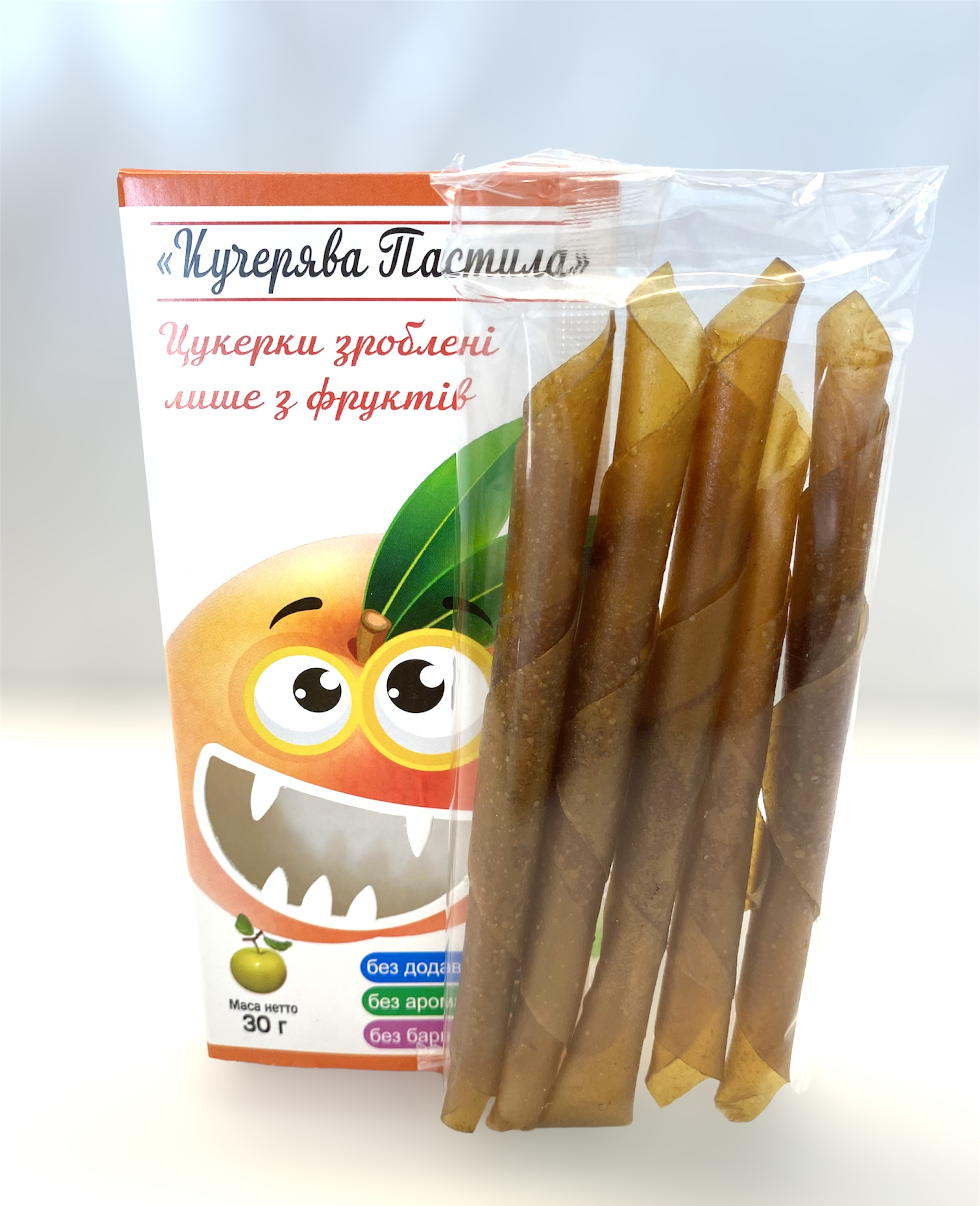 Натуральні цукерки Кучерява Пастила з персиком 30 г - фото 2 Натуральні цукерки Кучерява Пастила з персиком 30 г - фото 2