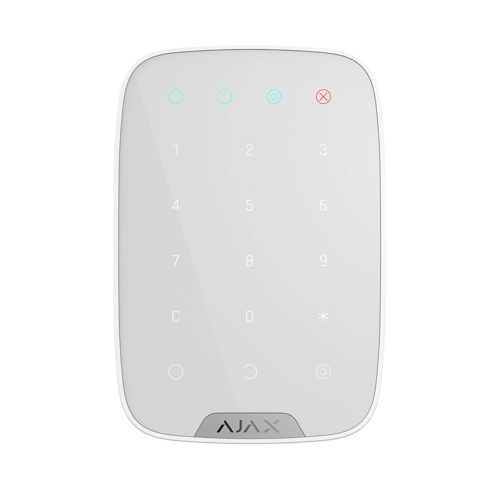 Клавиатура беспроводная сенсорная Ajax KeyPad White (8706.12.WH1)