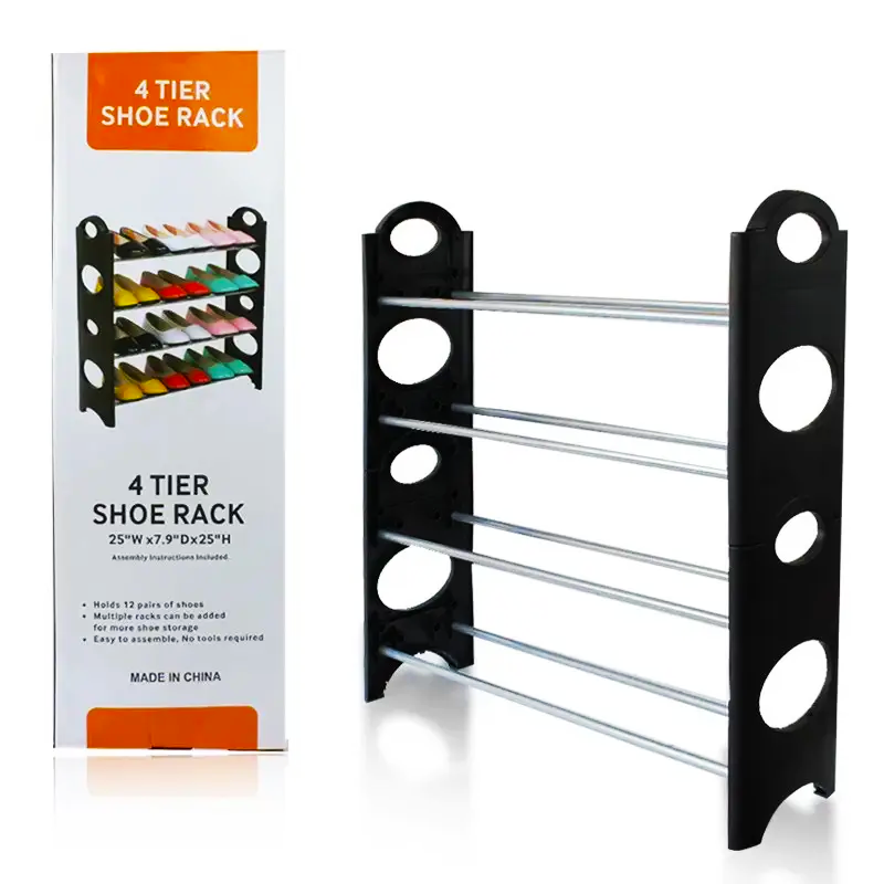 Полка-стойка для хранения обуви Shoe Rack 4 полки (21227239) Полка-стойка для хранения обуви Shoe Rack 4 полки (21227239)
