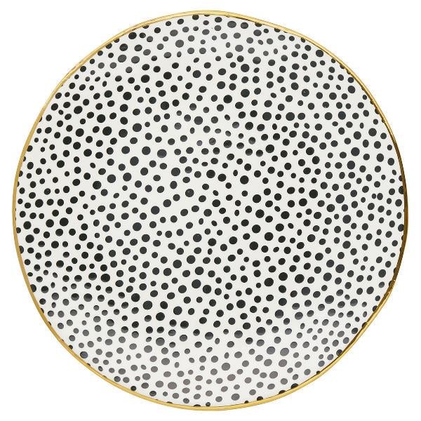 Тарілка обідня GreenGate Dot 26 см Black (5707463284422) - фото 1 Тарілка обідня GreenGate Dot 26 см Black (5707463284422) - фото 1