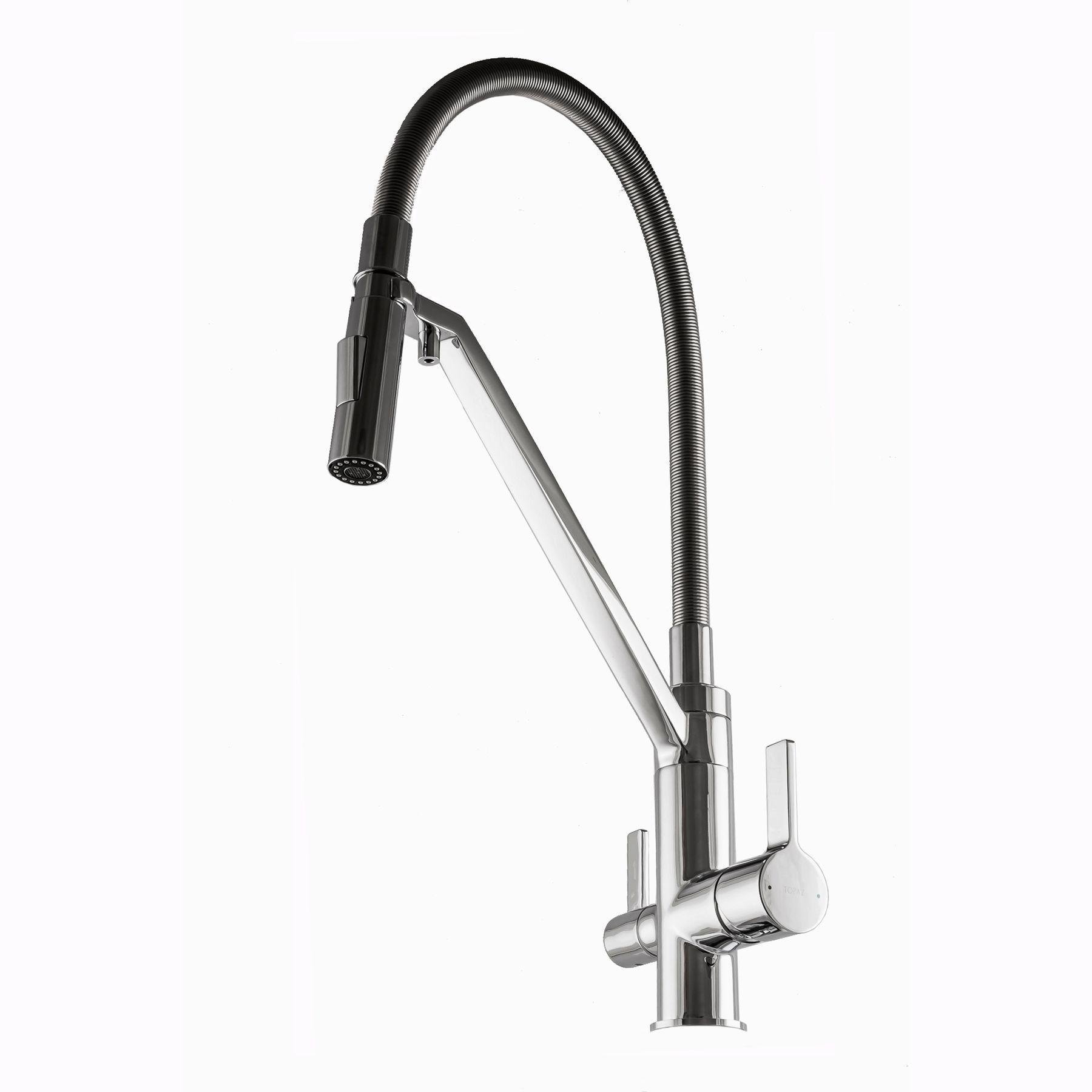 Змішувач кухонний TOPAZ ZARA-P 8812-H24-S