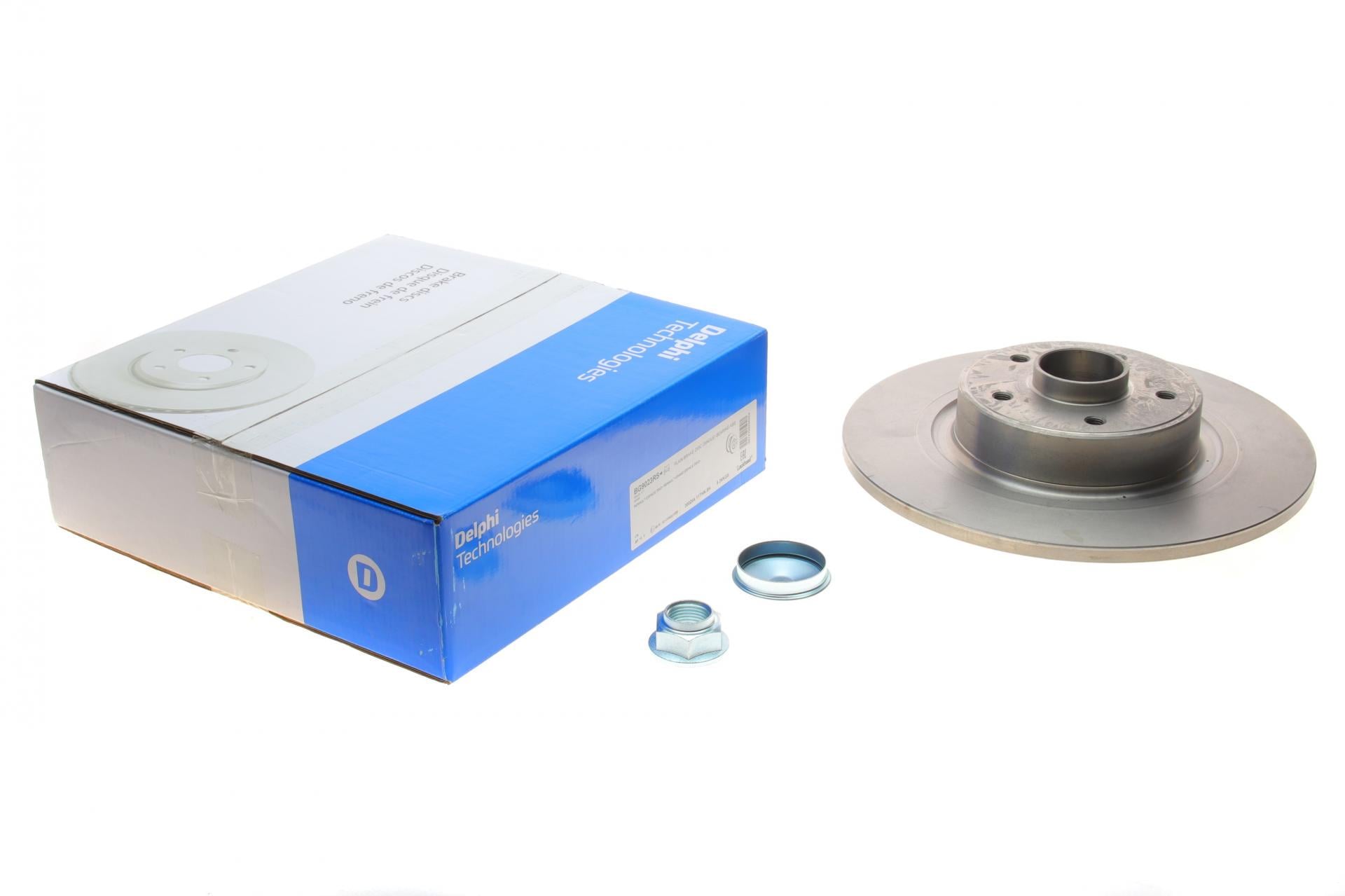 Диск гальмівний задній DELPHI Renault Espace IV -02 +ABS з підшипником 300x11 мм (BG9023RS DELPHI)