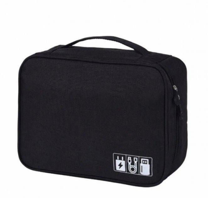 Сумка-органайзер водонепроницаемая для аксессуаров 24,5х18х10 см Черный (370189)