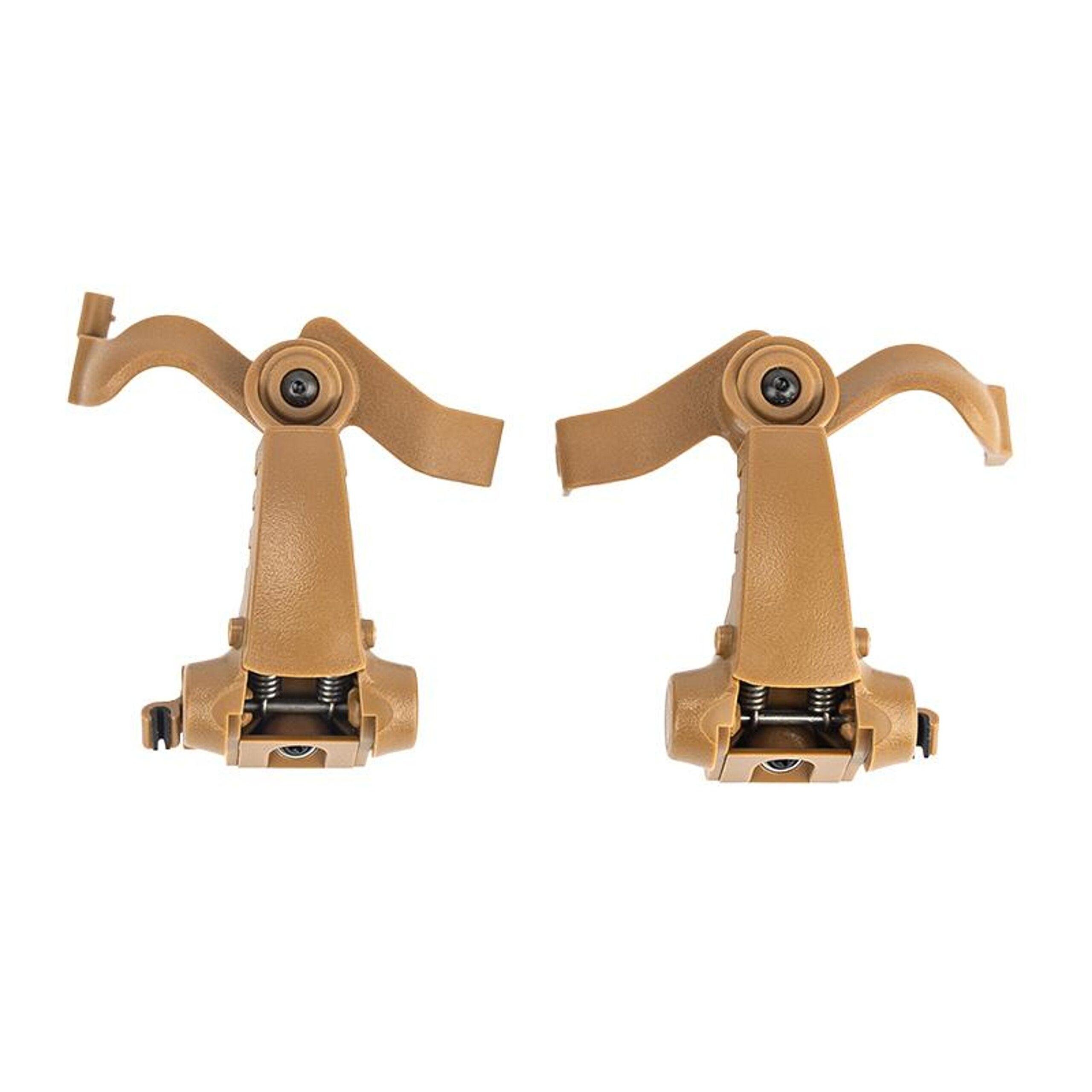 Крепление-адаптер чебурашка EARMOR M16A CB на рельсы ARC для наушников M31 Plus/M32 Plus Coyot (M16A-CB)