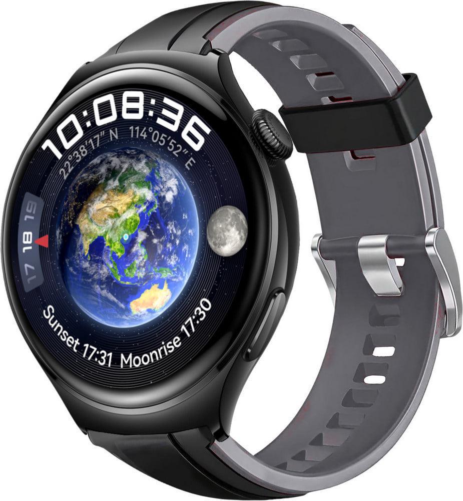 Ремешок Coholl для Huawei Watch 4/4 Pro Black Grey (38622-53)