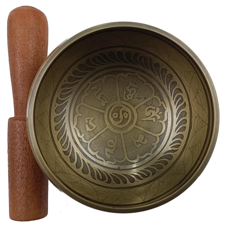 Чашка непальська що співає з мантрами 5,5х10,5 см Сірий (C5481) - фото 5 Чашка непальська що співає з мантрами 5,5х10,5 см Сірий (C5481) - фото 5