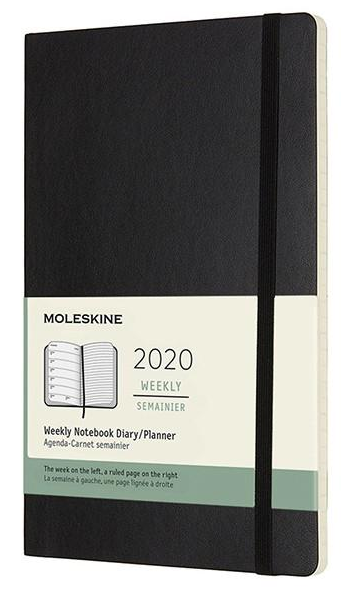 Еженедельник Moleskine 2020 средний Черный (DSB12WN3Y20)