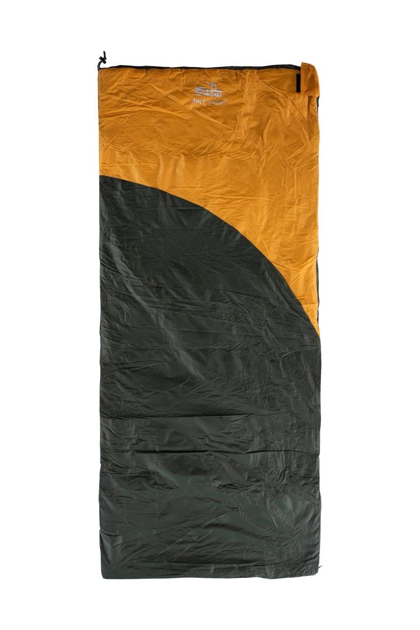 Спальний мішок Tramp Airy Light ковдра з капюшом правий 190х80 см Yellow/Grey (UTRS-056-R)