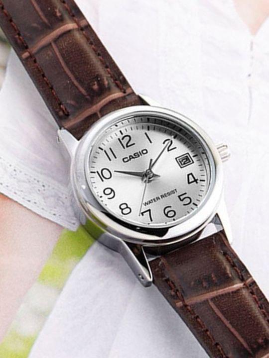 Наручные часы женские Casio LTP-V002L-7B2 Timeless Collection Lady Timeless Collection Белый (2928779157)