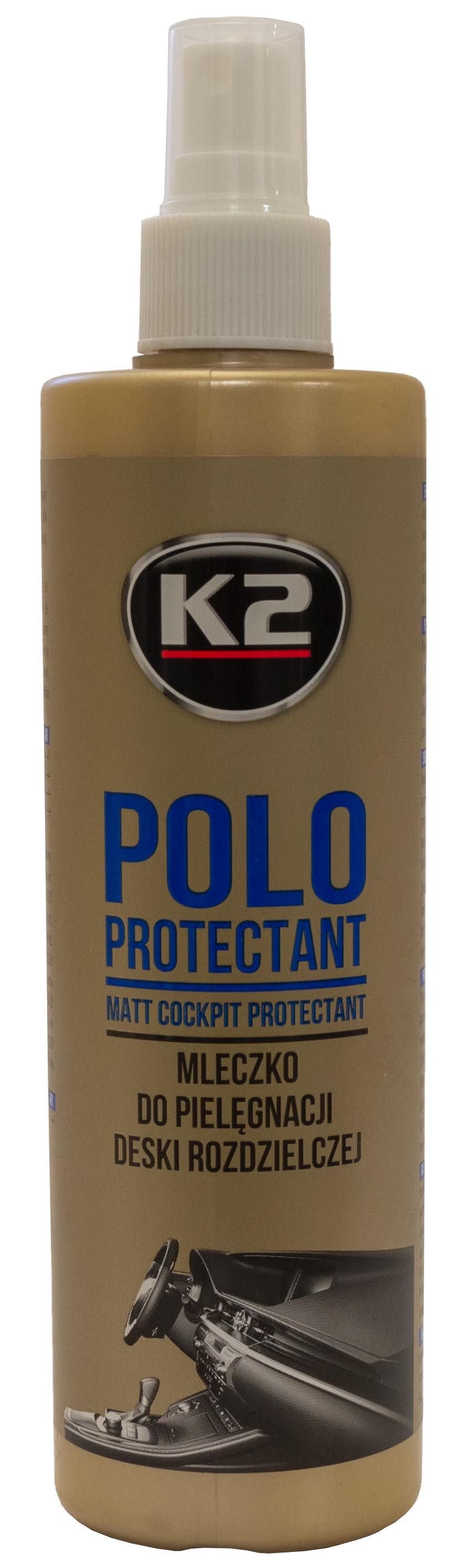 Полироль для торпеды K2 Polo protectant mat консервант молочко 330 г (000042750)