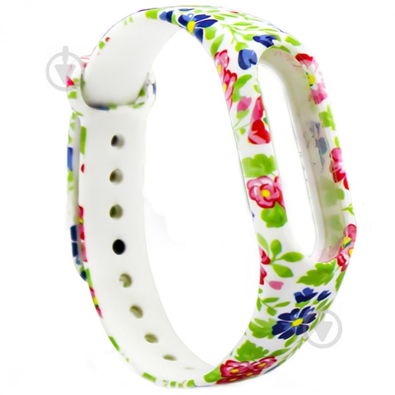 Ремешок Painted Strap для Xiaomi Mi Band 3 / 4 Цветочный Узор 1 (hub_nTQl27692)
