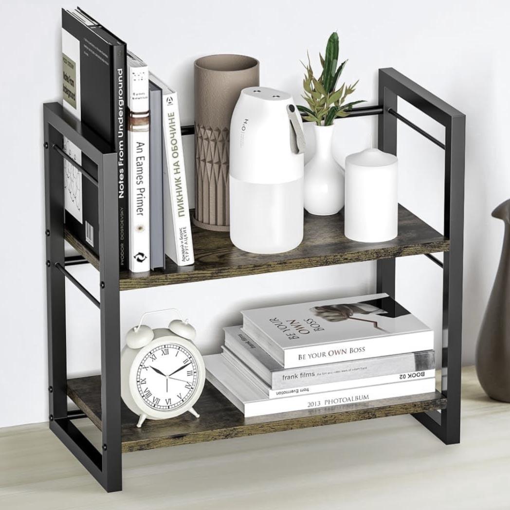 Полка книжная настольная из дерева Деглис Венге/Палисандр (КПА-03301202) Полка книжная настольная из дерева Деглис Венге/Палисандр (КПА-03301202)