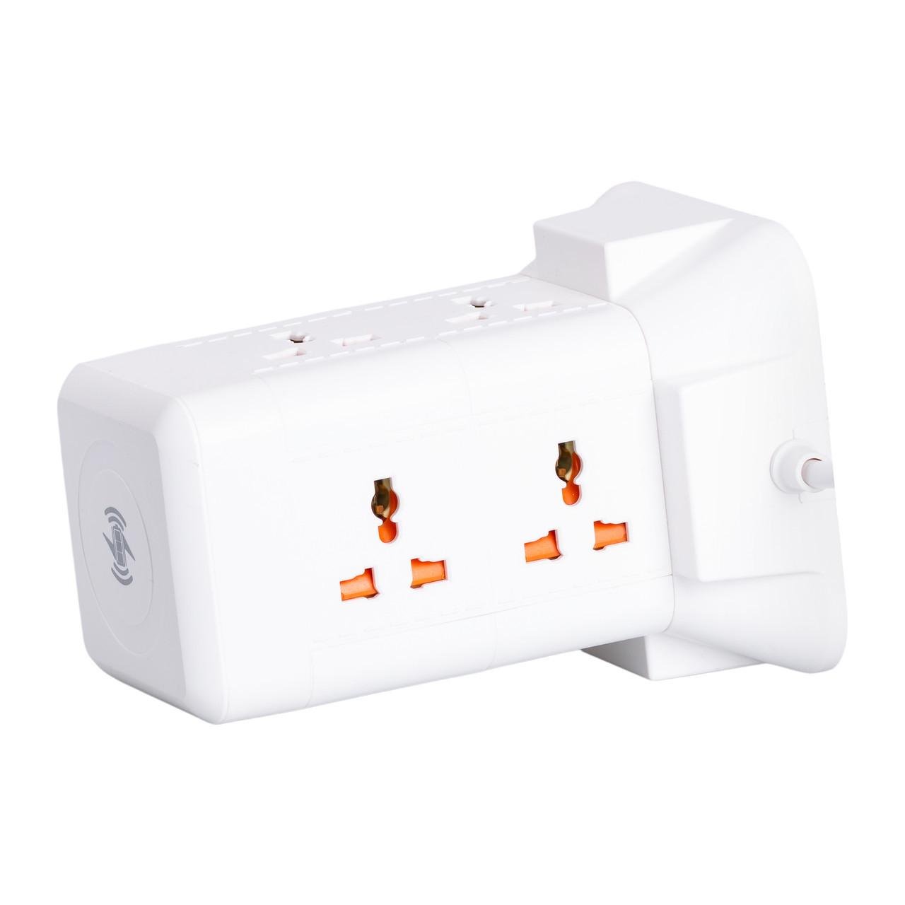 Фильтр сетевой удлинитель с лампой на 6 универсальных розеток с 2 USB 1 Type-C 2,8 м (A-034368) - фото 3