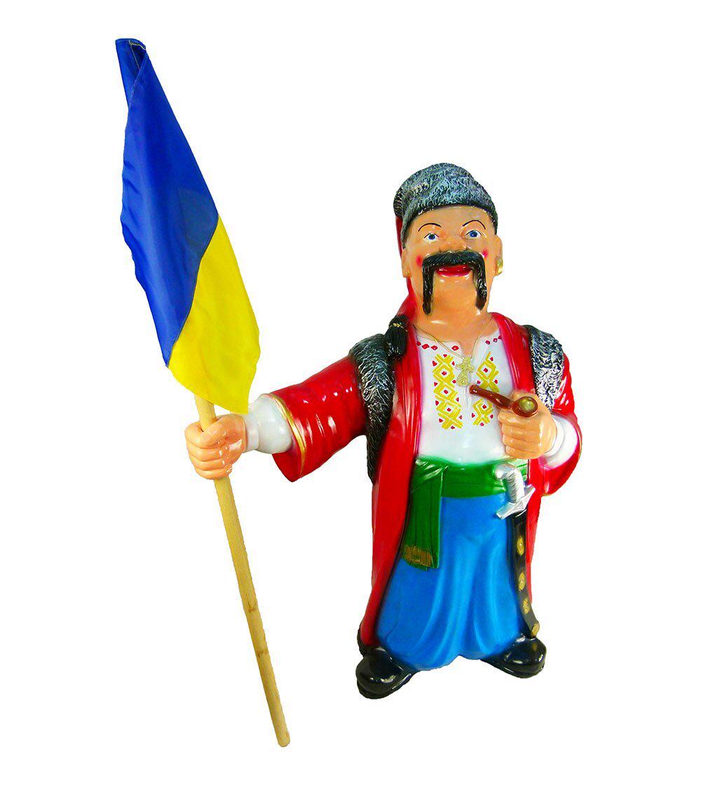 Садовая фигура Казак с флагом 95 см (2072)