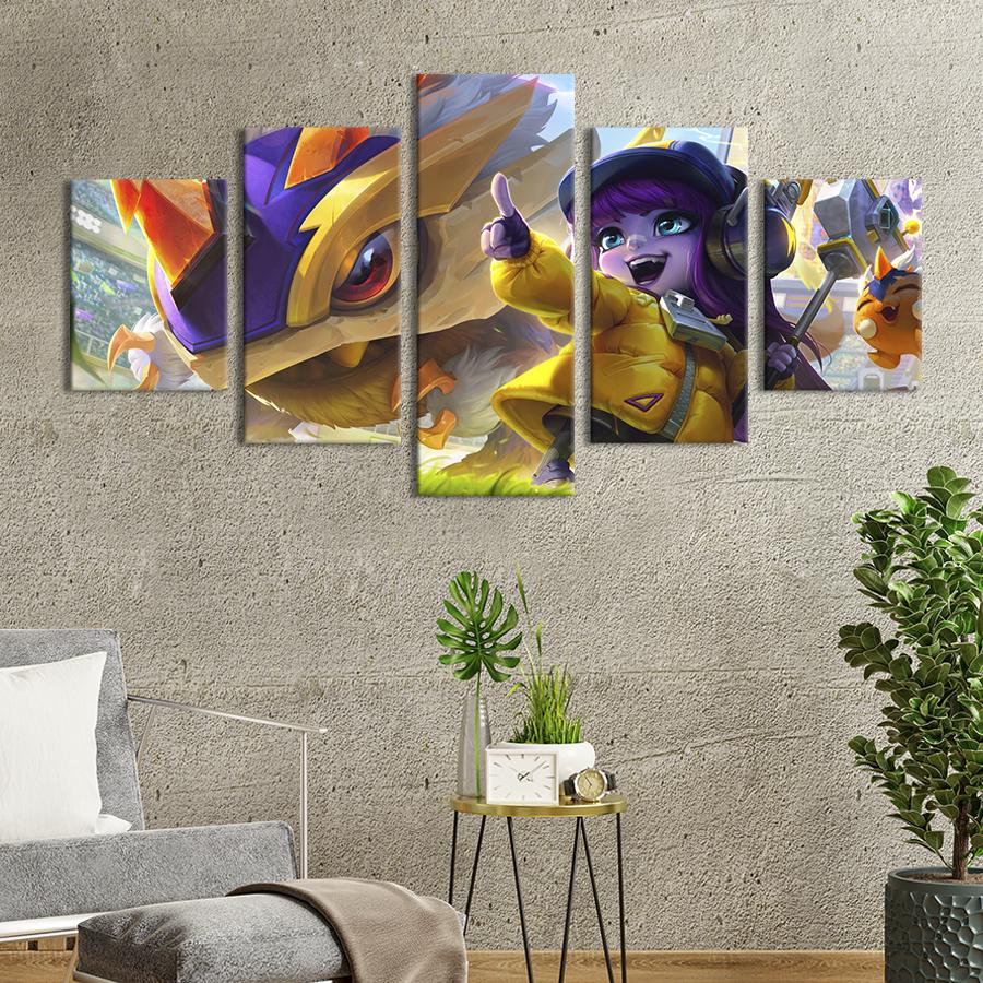 Картина на холсте Укротительница монстров из League of Legends 162x80 см (1462-52)