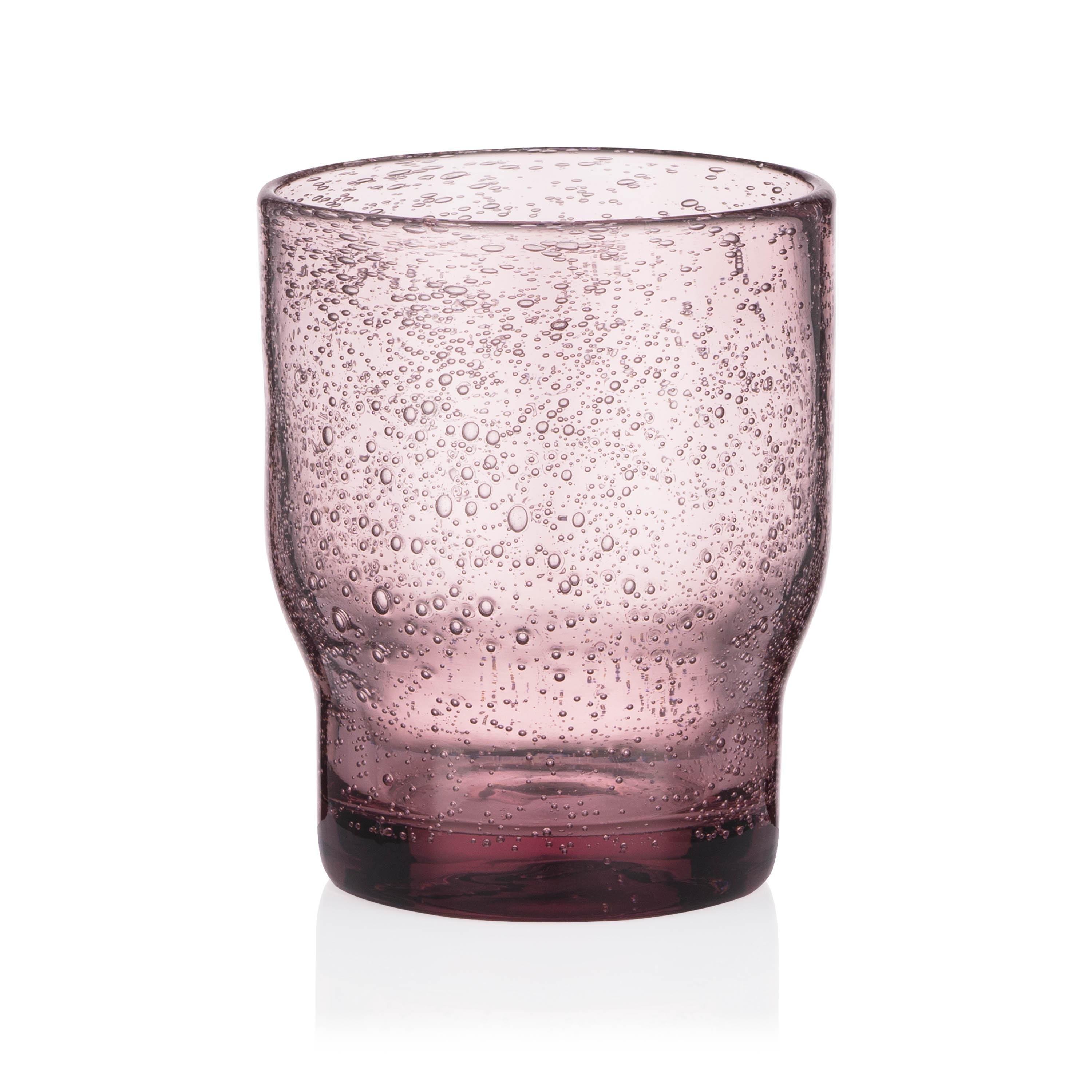 Набір склянок низьких Ardesto Bubble 300мл скло 2 шт. Прозоро-рожевий (AR2630P) - фото 2