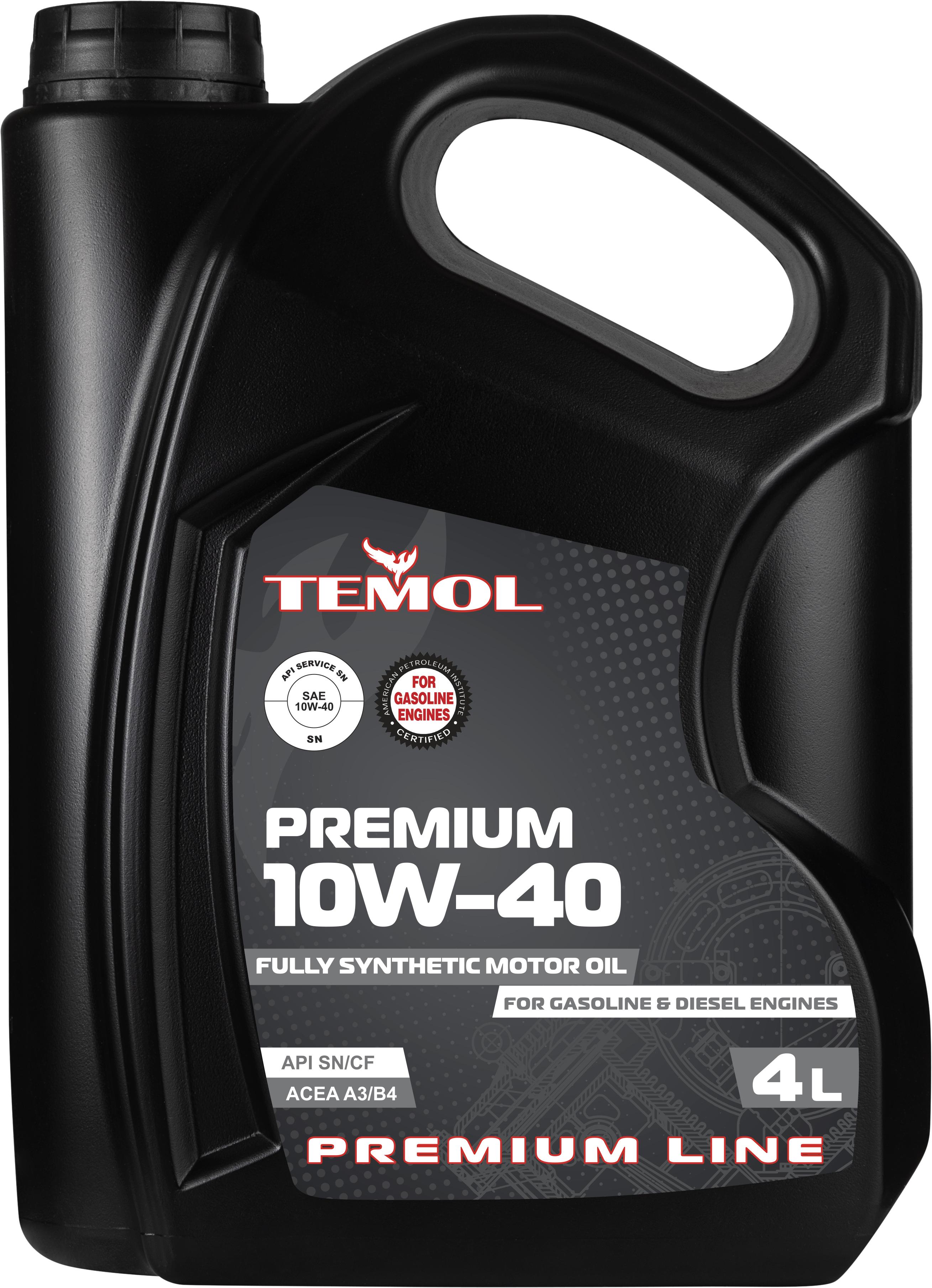 Моторна олива TEMOL PREMIUM 10W-40 4 л (T-P10W40-4L)