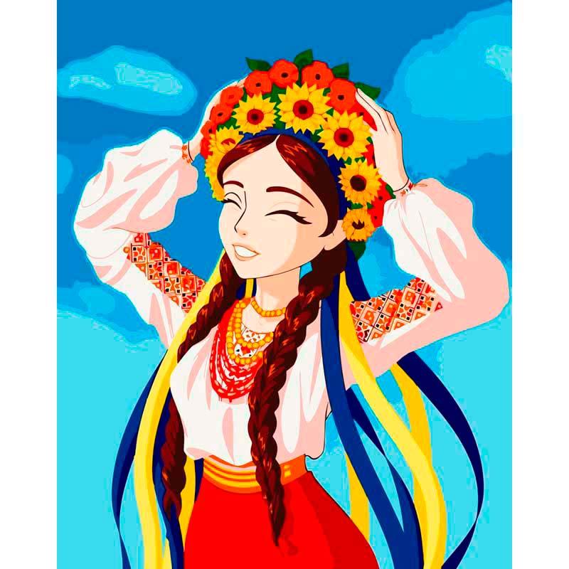 Набор для росписи ART CRAFT Юная украинка 40х50 см (10056-AC)