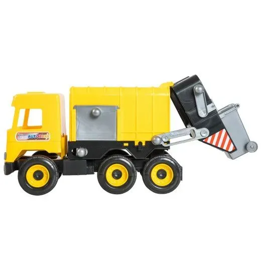 Игрушечная машинка Middle truck Мусоровоз из полипропилена 27 см Желтый (150-98-39492)