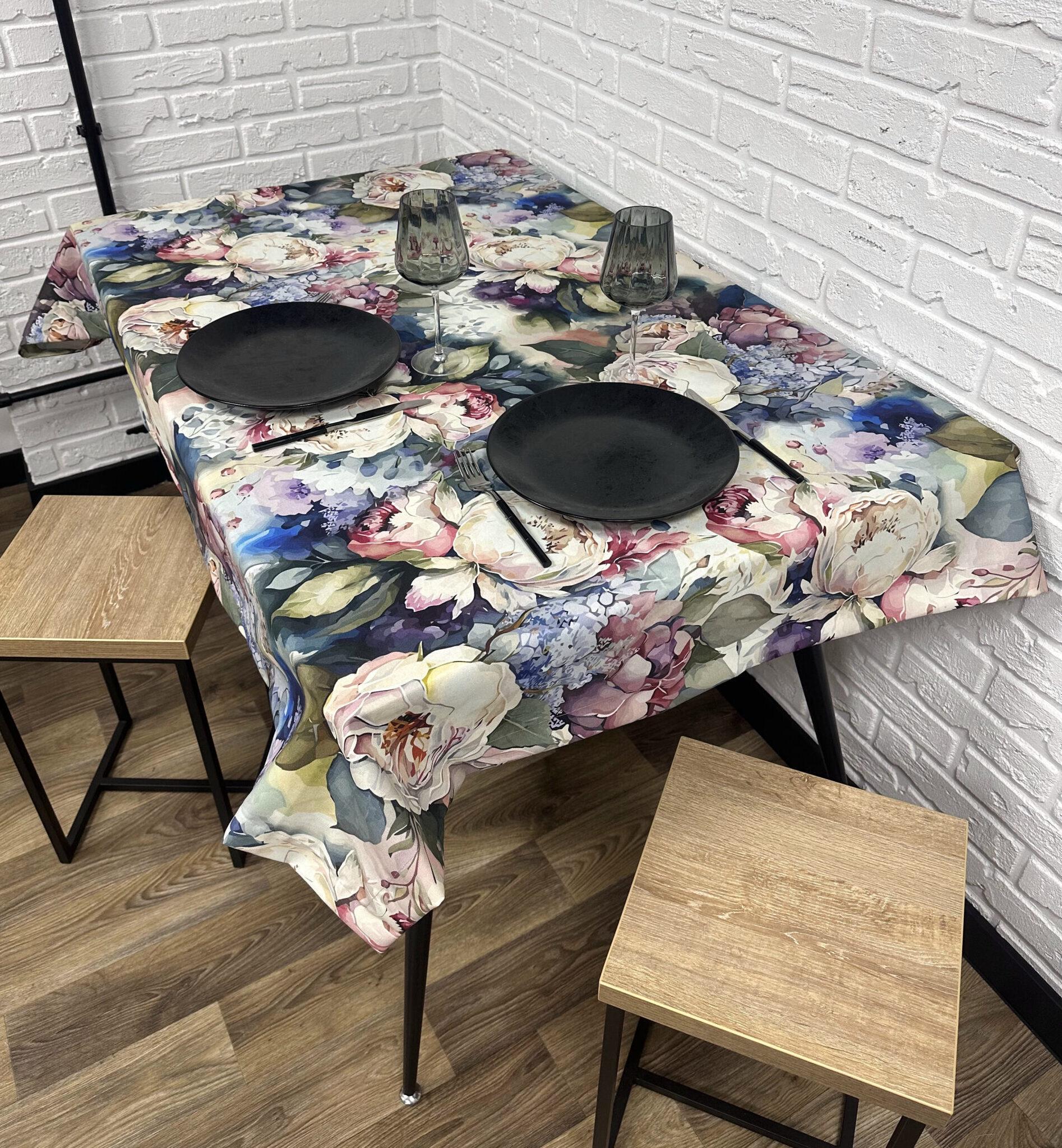 Скатерть Comfort Home 3D flowers водоотталкивающая с тефлоновым покрытием 140x180 см (5054042)