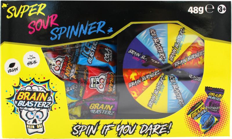 Конфеты кислые Brain Blasterz Spinner Game Sweets 48 г (2387177595)