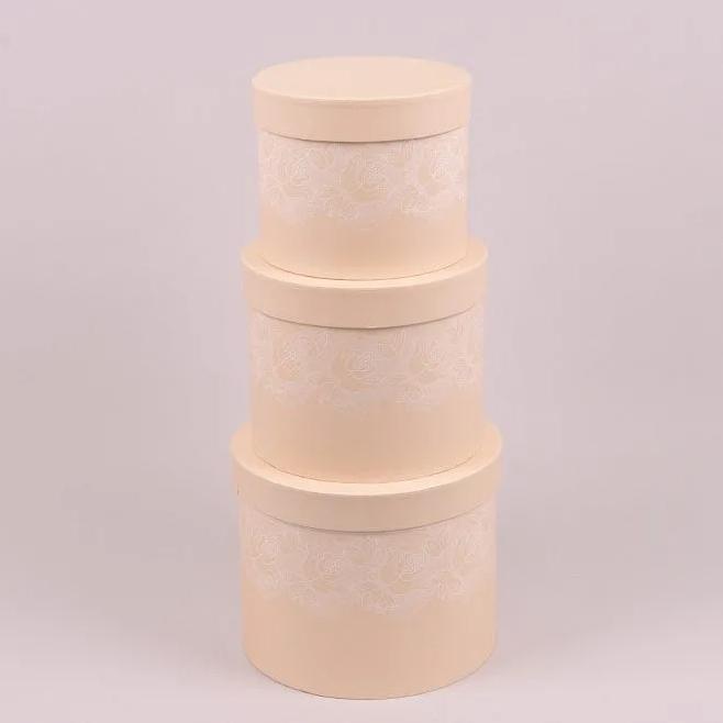 Комплект коробок для цветов Flora Персиковый 3 шт. (38247) - фото 2 Комплект коробок для цветов Flora Персиковый 3 шт. (38247) - фото 2