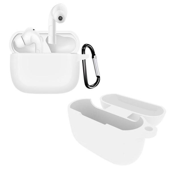 Чохол-накладка DK Silicone Candy Friendly з карабіном для Xiaomi ZMI PurPods Pro White (TW100ZM) - фото 3