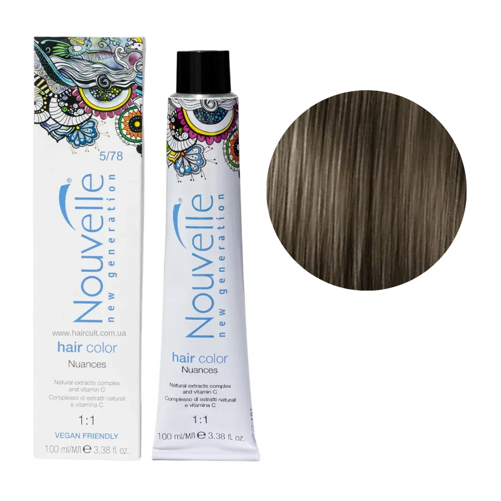 Краска для волос Nouvelle Hair Color 5/78 Гранит 100 мл