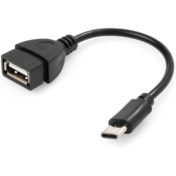 Кабель OTG USB 2.0 AF to Type-C Vinga (VCPDCOTGTCBK) - фото 3