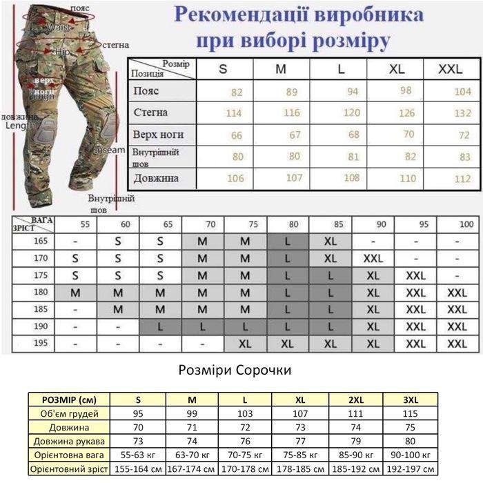 Військова форма літня убакс штани S Мультикам (SHU-3) - фото 7