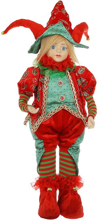 Музыкальная игрушка Арлекин с функцией движения головы 45,7 см Красный с зеленым