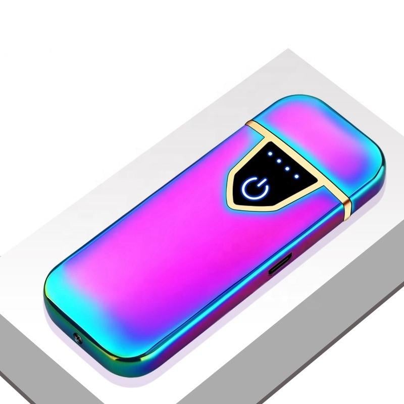 Зажигалка HONEST JL711-2 электронная аккумуляторная USB Хамелеон (SUN5760)