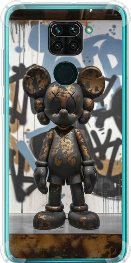 Чехол на Xiaomi Redmi Note 9 Bronze kaws v2 (6098sp-2017-42517)