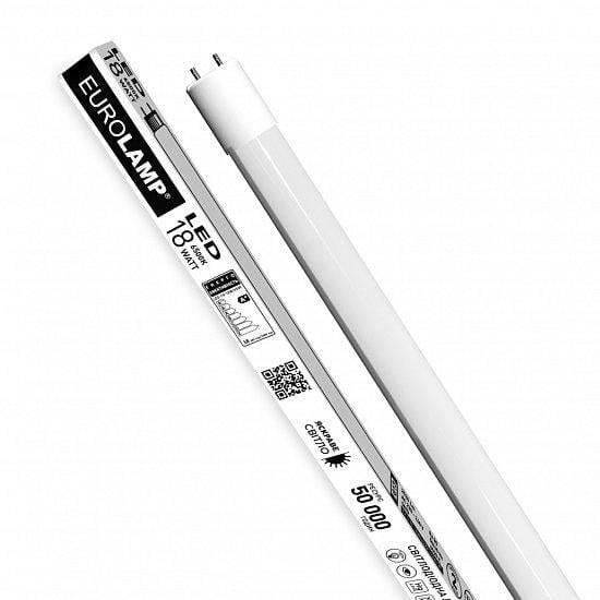 Лампа світлодіодна Eurolamp LED-T8-18W/6500 18W 220V 2520lm 6500K G13 1200 мм (4262380660960)
