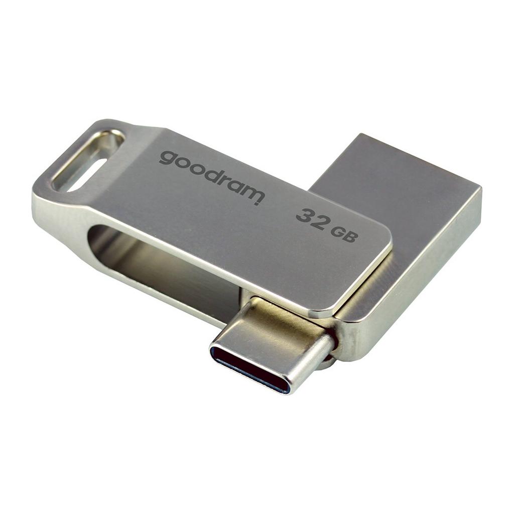 Флеш накопичувач USB Goodram ODA3 USB 3.0 Type-C 32GB Silver (ODA3-0320S0R11) - фото 4 Флеш накопичувач USB Goodram ODA3 USB 3.0 Type-C 32GB Silver (ODA3-0320S0R11) - фото 4