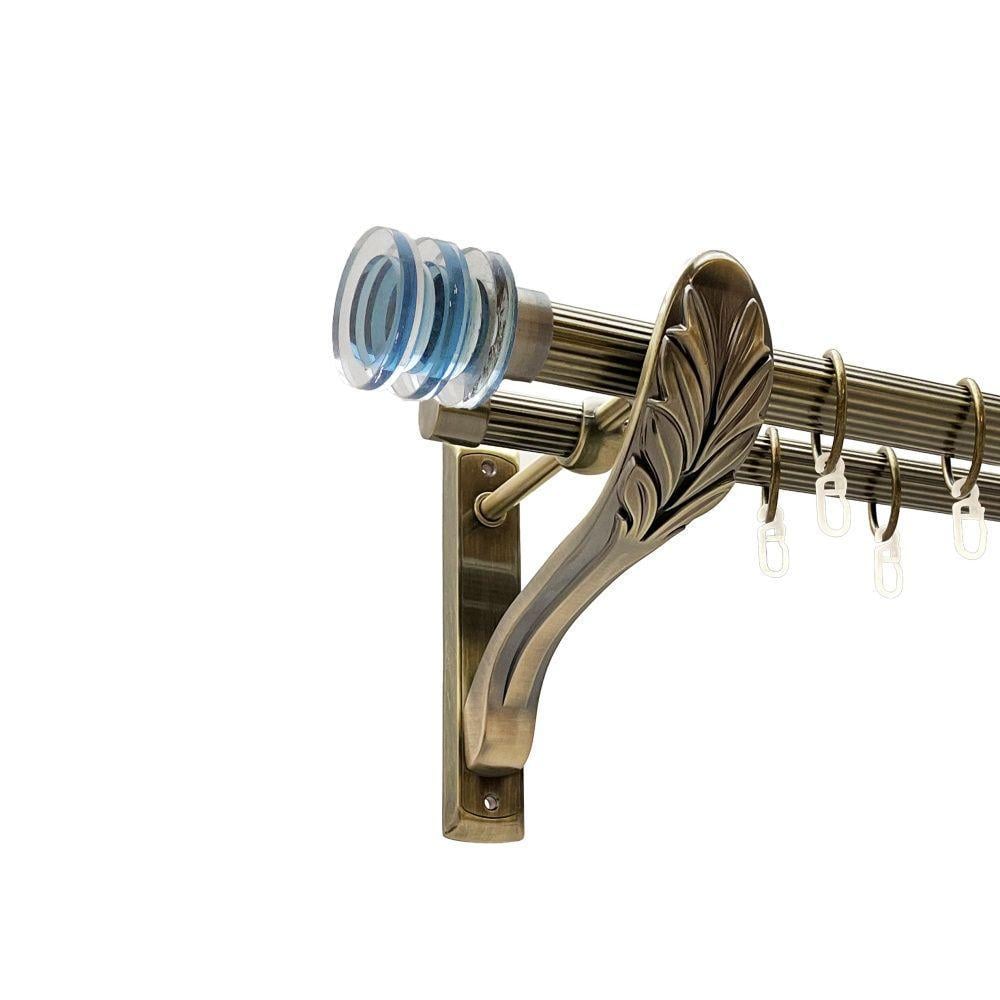 Карниз Orvit Аквария двухрядный рифленый 25/19 мм 240 см Антик (00-00016484)