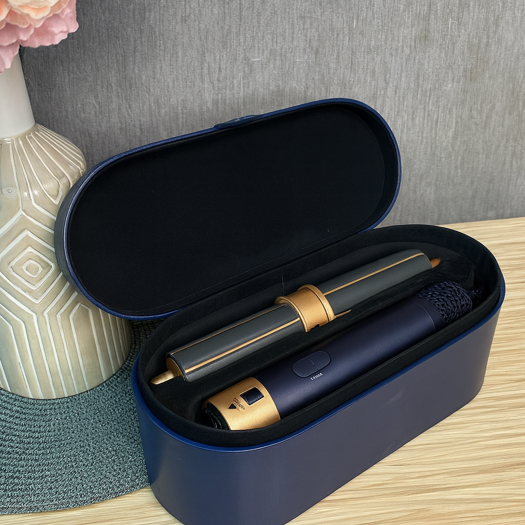 Стайлер Beauty для волосся Hair Style 5в1 з 5 насадками для укладання/випрямлення та об'єму волосся зі шкіряним кейсом Синій - фото 3 Стайлер Beauty для волосся Hair Style 5в1 з 5 насадками для укладання/випрямлення та об'єму волосся зі шкіряним кейсом Синій - фото 3