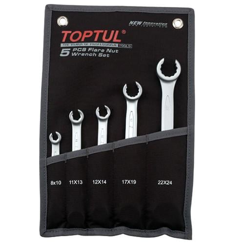 Набор разрезных ключей Toptul GPAQ0502 метрический 5 шт. 8-24 мм (106-112-GPAQ0502)