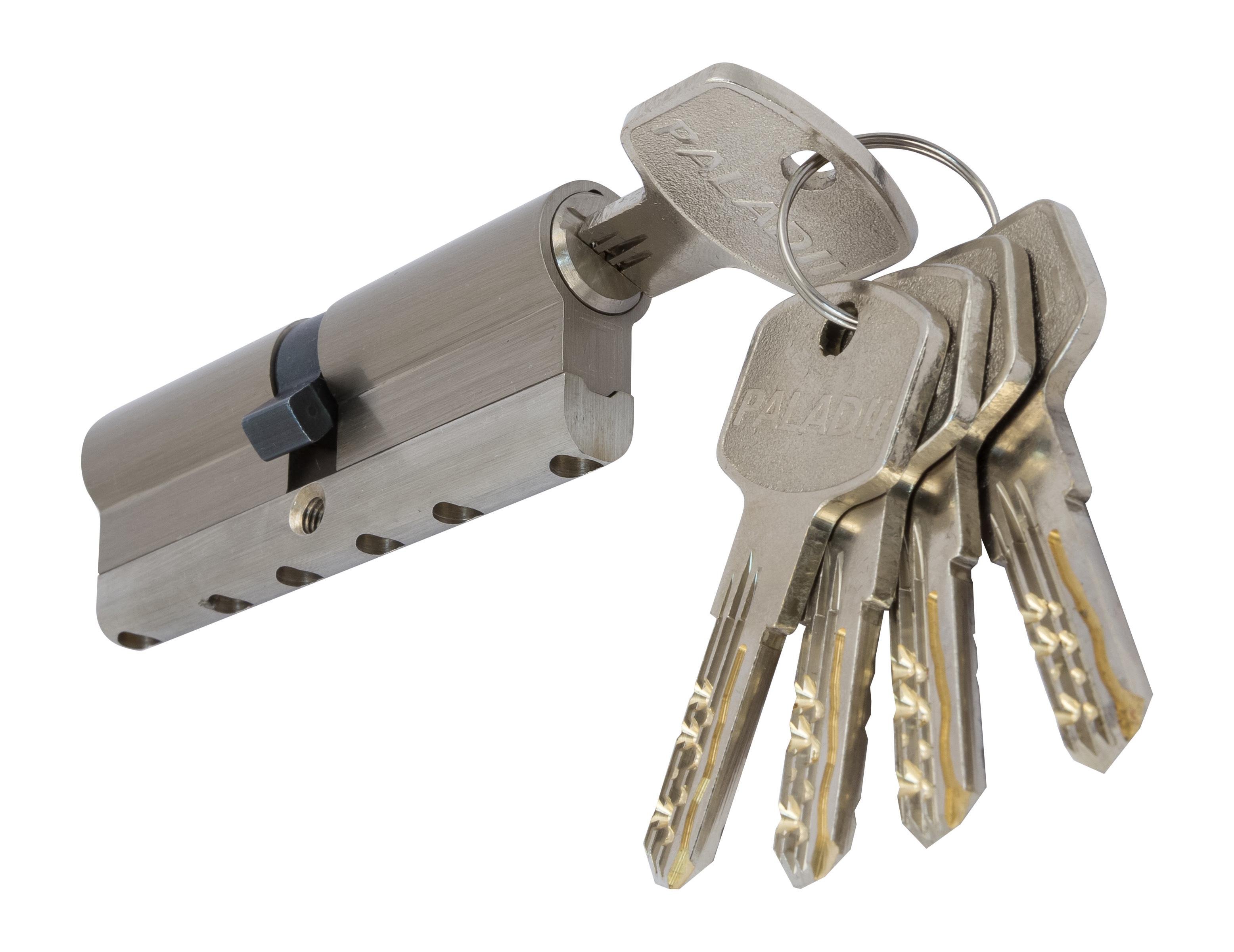 Цилиндр латунный с вставкой Paladii SE 90 мм 35x55 5 гибридных ключей SN Сатин (ПЦ038) Цилиндр латунный с вставкой Paladii SE 90 мм 35x55 5 гибридных ключей SN Сатин (ПЦ038)