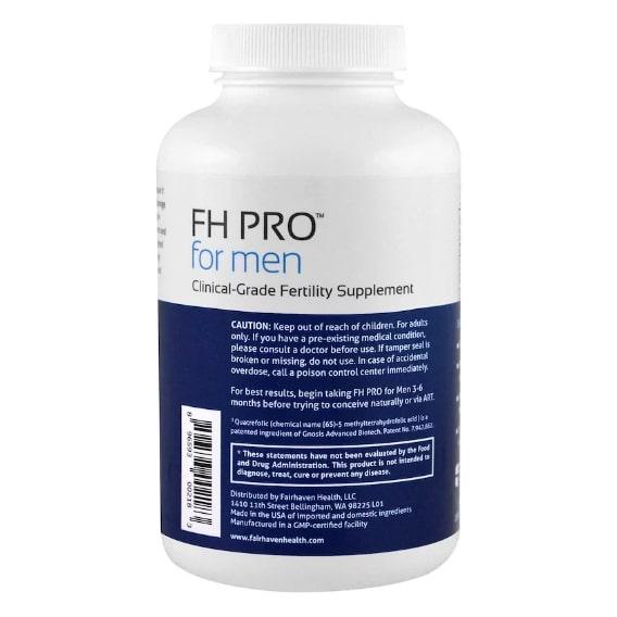 Вітамінно-мінеральний комплекс для чоловіків Fairhaven Health FH Pro for Men Clinical Grade Fertility Supplement 180 Caps (FHH-00218) - фото 4