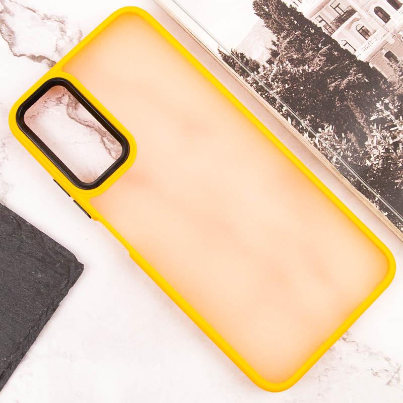 Противоударный чехол TPU+PC Lyon Frosted для Oppo A38 / A18 Orange - фото 4