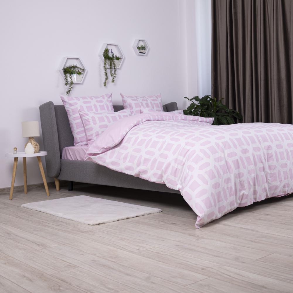 Комплект постельного белья ТЕП Happy Sleep Мечты евро 200х220 см наволочки 2х50х70 см Розовый (18785) - фото 7