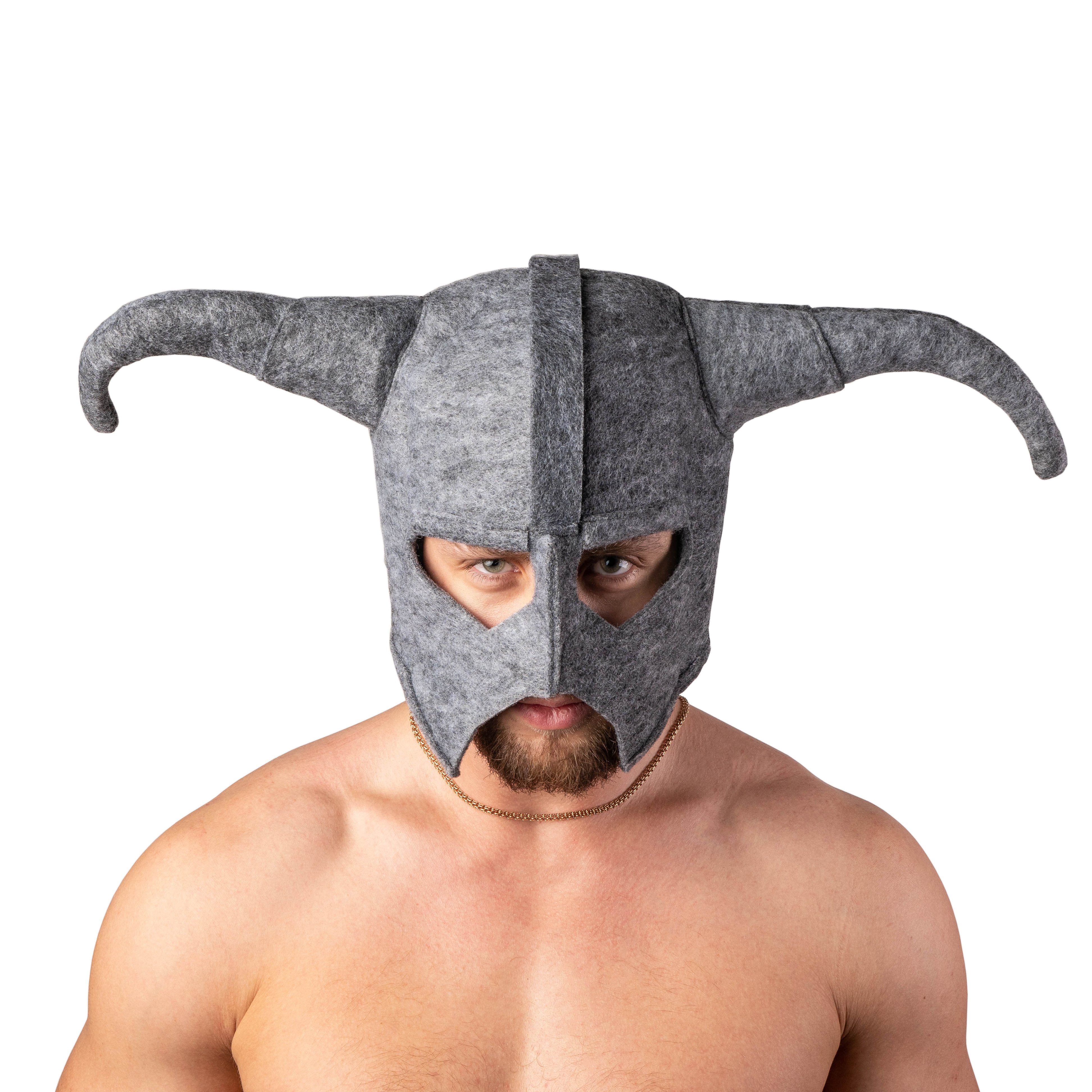 Шапка для бани Luxyart Викинг Skyrim (LA-469) серый