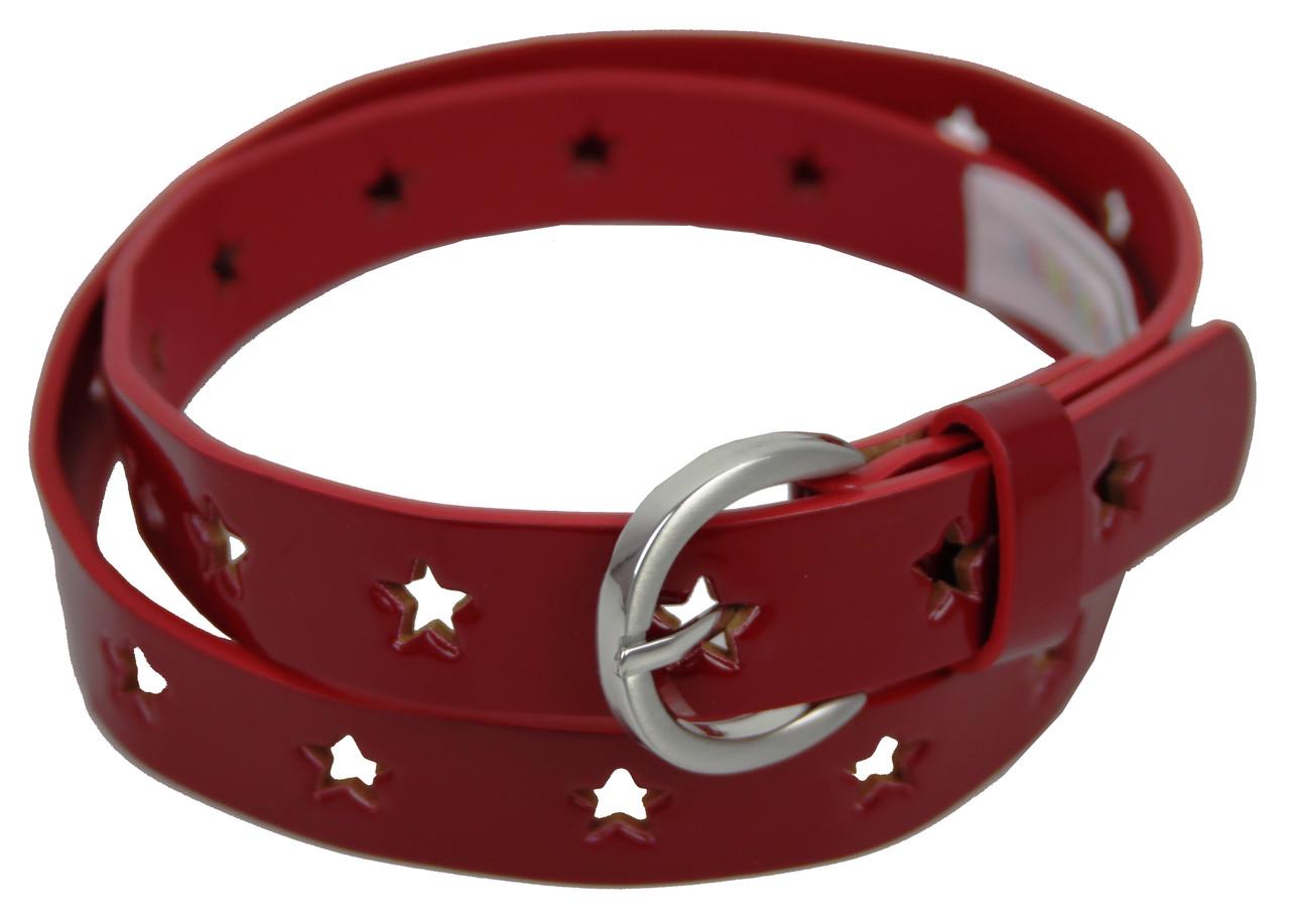 Дитячий ремінь з екошкіри з перфорацією C&A 2013820 Червоний