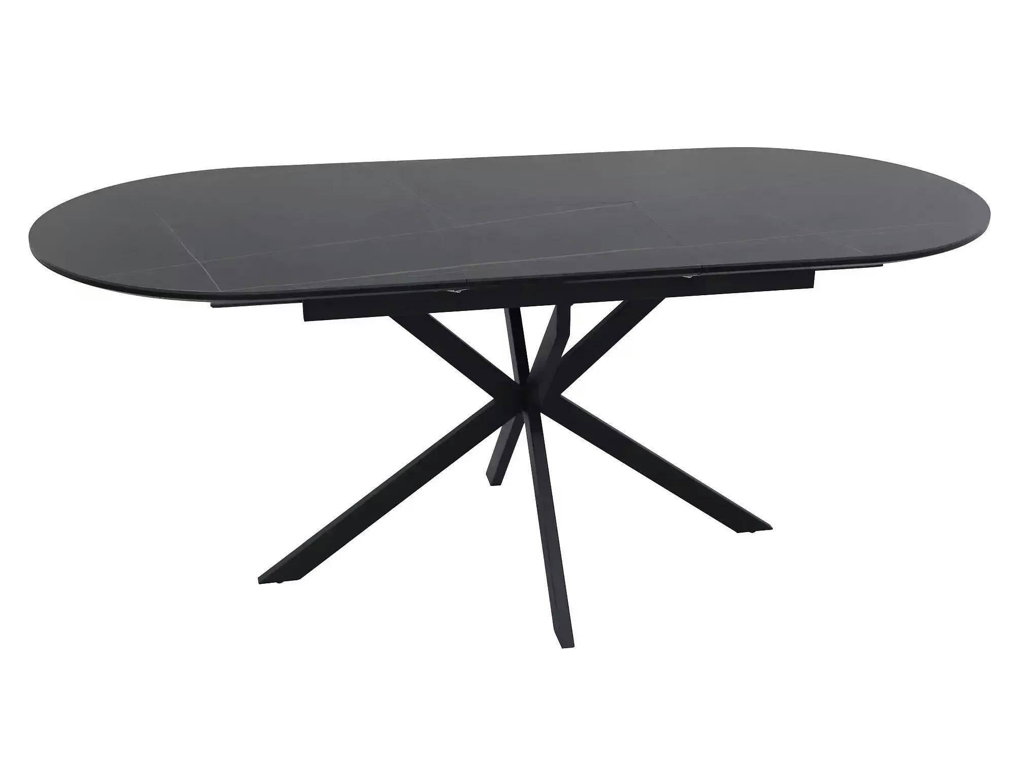 Стол обеденный раскладной Signal GASTON CERAMIC 180х80 см Черный (GASTONC140)