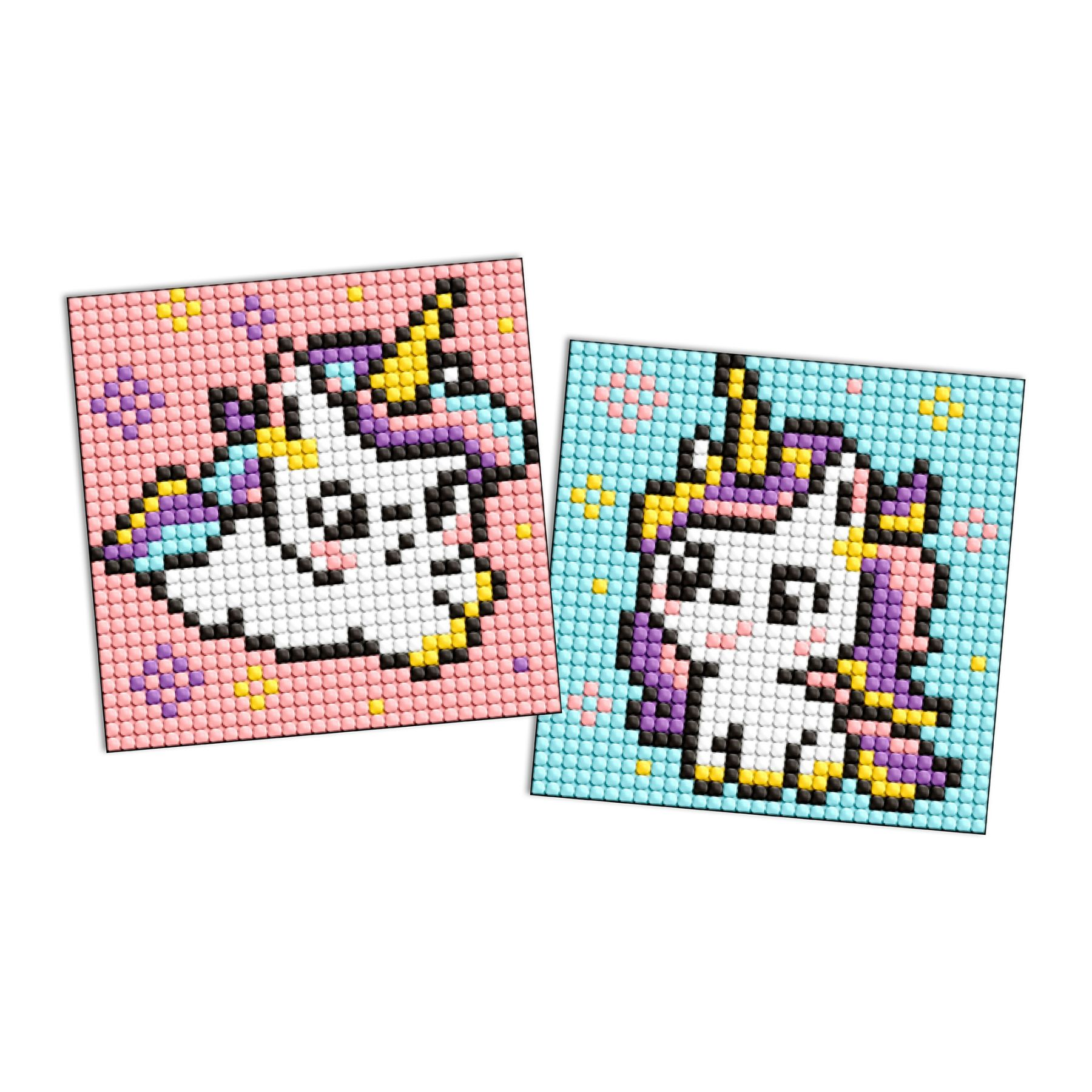 Алмазная мозаика Ideyka Два единорога 9х9 см (VM-127-A-326)