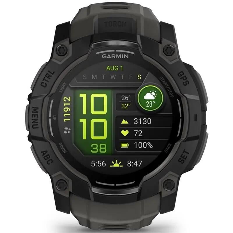 Смарт-годинник Garmin Instinct 3 50 мм AMOLED Black with Charcoal Band (010-03020-00/40) Смарт-годинник Garmin Instinct 3 50 мм AMOLED Black with Charcoal Band (010-03020-00/40)